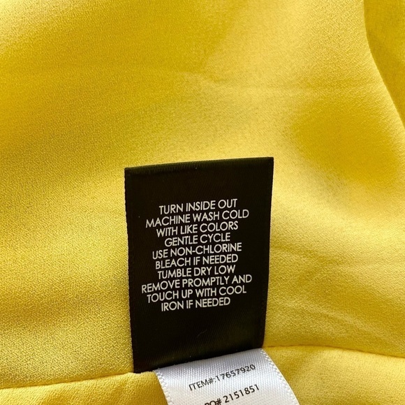 TORRID Sophie Chiffon Swing Cami Lined Stripes Yellow/Blues/Gold Women's Size 00 - Picture 12 of 13